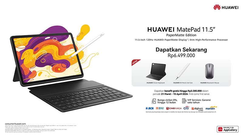 3. HUAWEI MatePad 11.5 PaperMatte Edition First Sale Promo