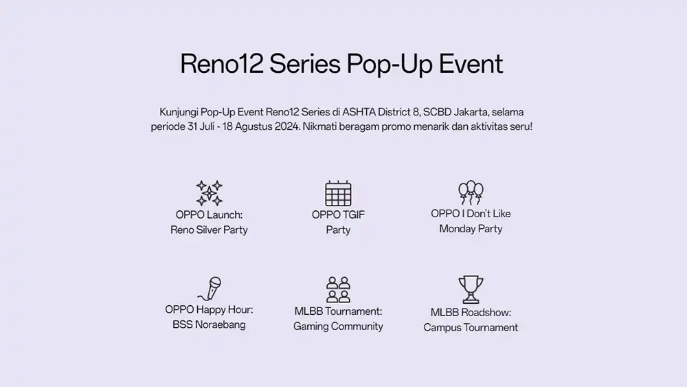 Reno12 Series Pop-Up Event