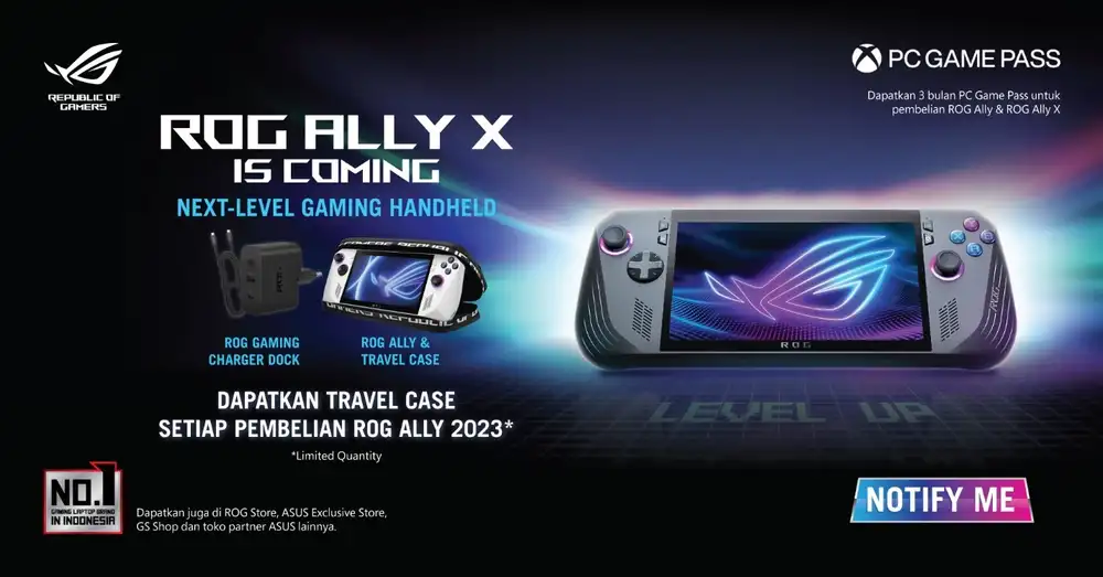 Mulai dari Rp13.999.000, Handheld Gaming PC ROG Ally X Segera Tiba di Indonesia