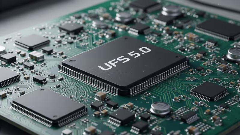 Ilustrasi chip UFS 5.0