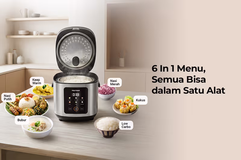 Kitchenmate Rice Cooker Low Carbo Digital Polytron