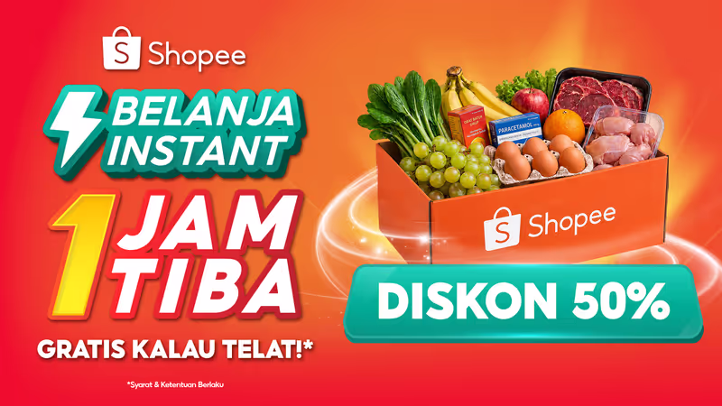 Shopee Belanja Instant 1 Jam Tiba