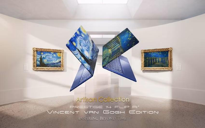MSI Prestige 14 Flip AI+ Van Gogh Edition